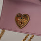 Elegant Pink Leather Micro Devotion Bag