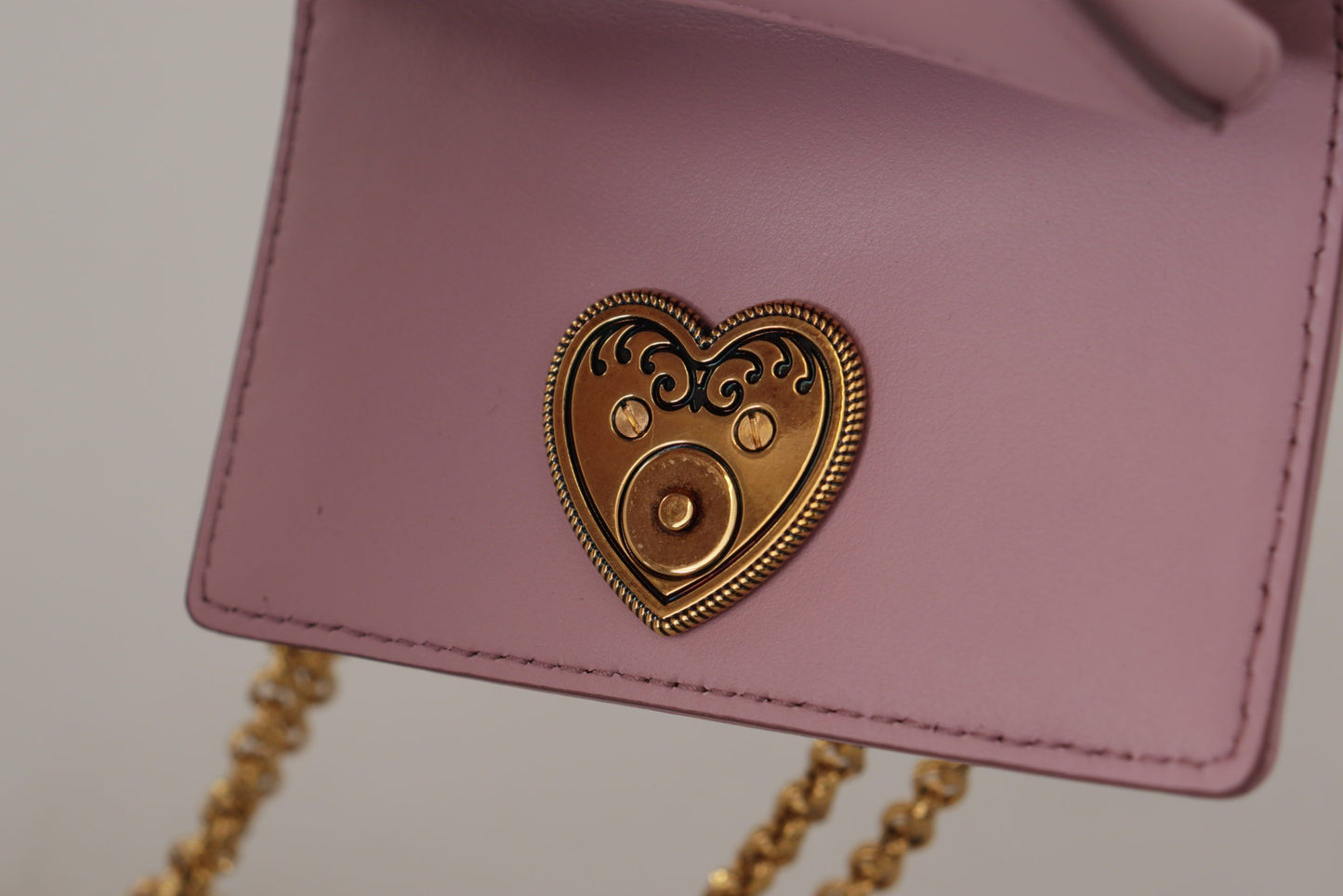 Elegant Pink Leather Micro Devotion Bag