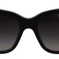 Elegant Gold-Embellished Black Sunglasses