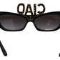Chic Crystal-Embellished Cat Eye Sunglasses