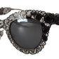 Exquisite Crystal Cat-Eye Sunglasses