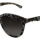 Chic White Lace-Trimmed Designer Sunglasses
