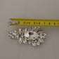 Elegant Large Baroque Crystal Brooch