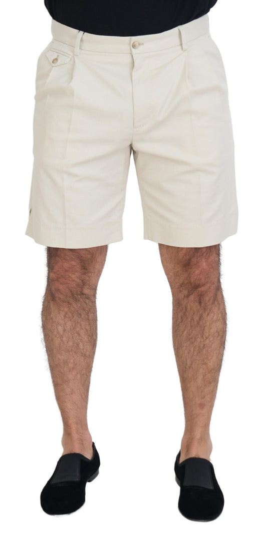 Elegant White Chino Shorts - Summer Essential