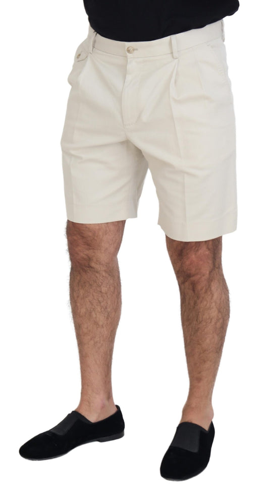 Elegant White Chino Shorts - Summer Essential