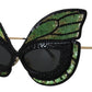 Exquisite Sequined Butterfly Sunglasses