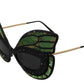 Exquisite Sequined Butterfly Sunglasses
