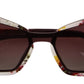 Multicolor Cat Eye Floral Sunglasses