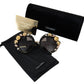 Elegant Round Embellished Sunglasses
