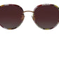 Elegant Round Floral Sunglasses for Women