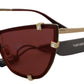 Elegant Cat Eye Bordeaux Sunglasses