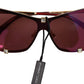 Elegant Cat Eye Bordeaux Sunglasses