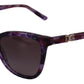 Elegant Purple Cat Eye Sunglasses