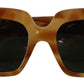 Elegant Havana Camel Sunglasses for Women