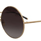 Elegant Black Gold Gradient Sunglasses