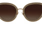 Elegant Lace-Patterned Gold Sunglasses