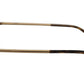 Elegant Gradient Brown Metal Sunglasses