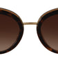 Elegant Brown Acetate Ladies Sunglasses