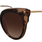 Elegant Brown Acetate Ladies Sunglasses