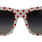Chic Red and White Polka Dot Sunglasses