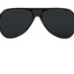 Chic Crystal-Layered Black Sunglasses