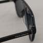 Chic Crystal-Layered Black Sunglasses