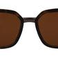 Elegant Unisex Brown Sunglasses