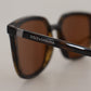 Elegant Unisex Brown Sunglasses
