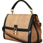 Exotic Python & Lambskin Shoulder Satchel