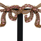 Elegant Gold-Toned Bow Clip Earrings