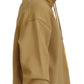 Brown Logo Printed Hooded Long Sleeve Sweater