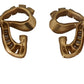 Elegant Gold-Toned Bow Clip Earrings