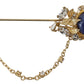 Exquisite Sterling Silver Men's Brooch