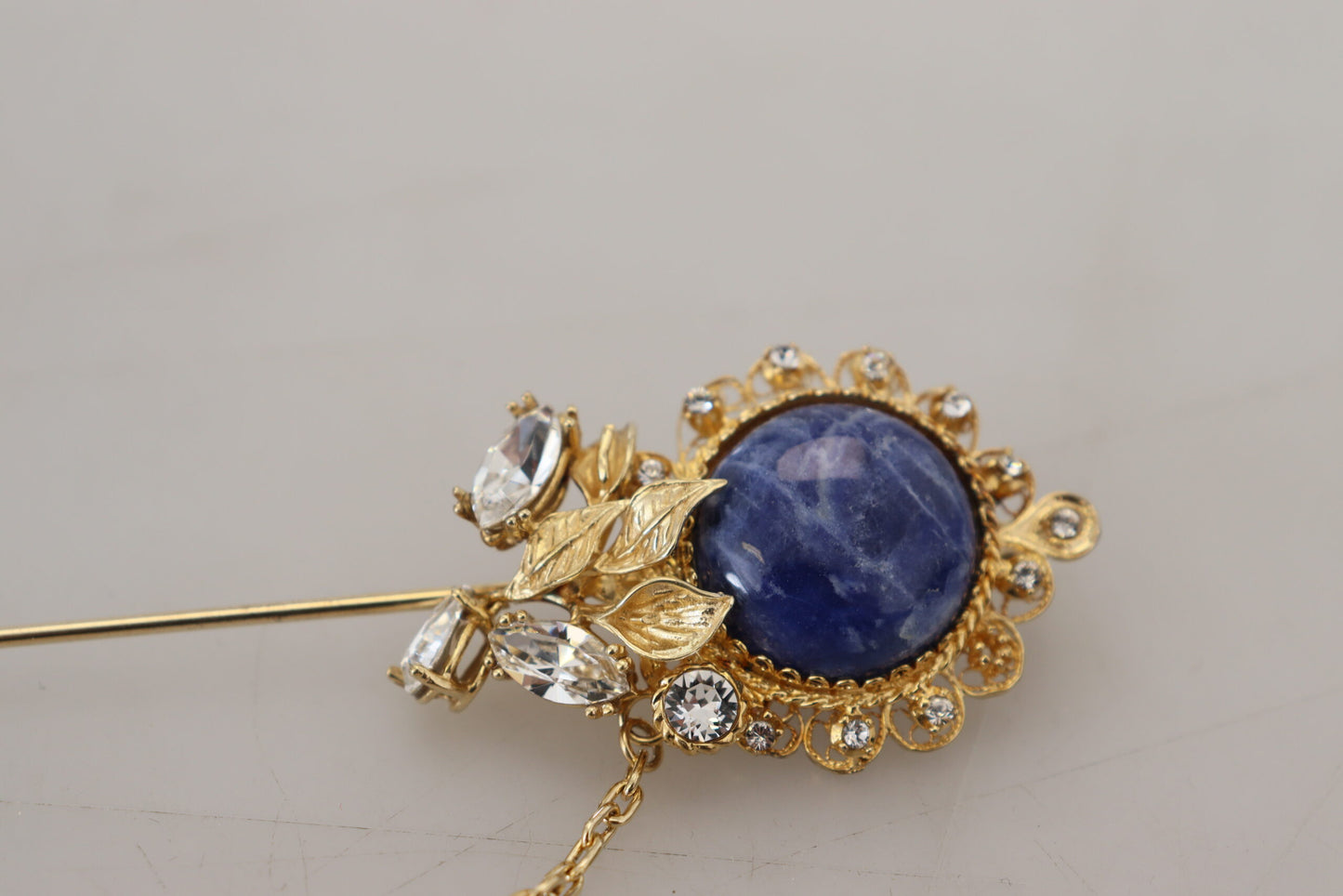 Exquisite Sterling Silver Men's Brooch