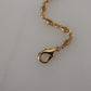 Golden Lily Flower Pendant Necklace