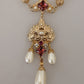 Opulent Sicilian Charm Statement Necklace