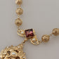 Opulent Sicilian Charm Statement Necklace