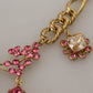 Elegant Floral Roses Gold-Plated Necklace