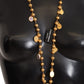 Elegant Gold Tone Cross Charm Necklace
