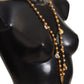 Elegant Gold Tone Cross Charm Necklace