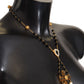 Elegant Charm Cross Necklace in Gold Tone
