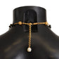 Elegant Charm Cross Necklace in Gold Tone