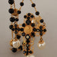 Elegant Charm Cross Necklace in Gold Tone