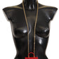 Gold Chain with Red Devotion Pendant