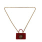 Gold Chain with Red Devotion Pendant