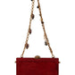 Elegant Red Fur VANDA Evening Clutch
