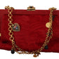 Elegant Red Fur VANDA Evening Clutch