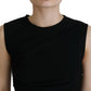 Black Viscose Sleeveless Ruched Maxi Dress