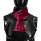 Elegant Magenta Silk Men's Scarf