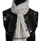 Elegant Striped Silk Men's Scarf